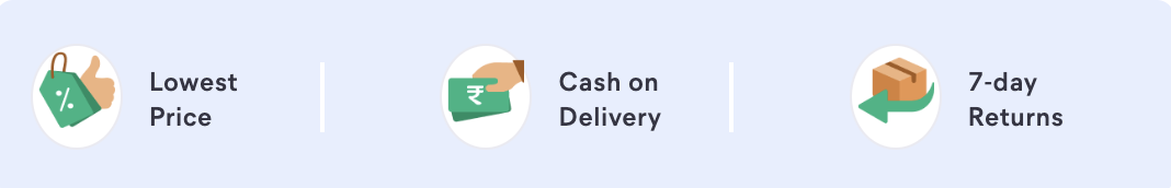 Lowest Price, Cash on Delivery, 7-day Returns